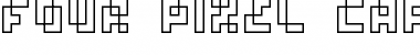 four pixel caps Font