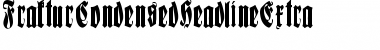 FrakturCondensedHeadlineExtra Regular Font