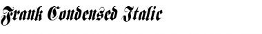 Frank Condensed Italic
