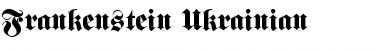 Frankenstein Ukrainian Regular Font