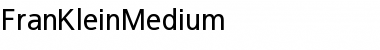 FranKleinMedium Regular Font