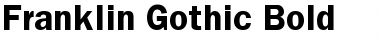 Franklin Gothic Bold Font