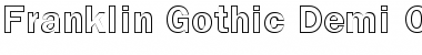 Franklin Gothic Demi Outline Regular Font