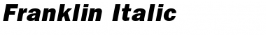 Franklin Italic Font