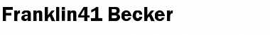 Franklin41 Becker Font