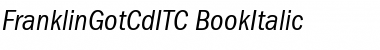 FranklinGotCdITC Italic Font
