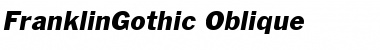 FranklinGothic-Oblique Font