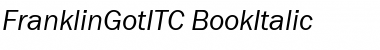 FranklinGotITC Italic Font