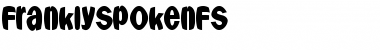 FranklySpokenFS Font