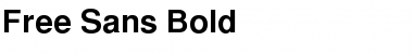 FreeSans Bold Font