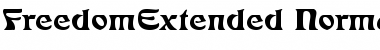 FreedomExtended Font