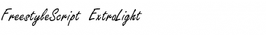 FreestyleScript-ExtraLight Font