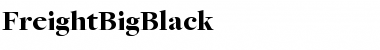 FreightBigBlack Font