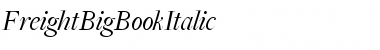 FreightBigBookItalic Regular Font