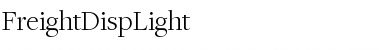 FreightDispLight Font