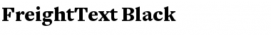 FreightText Black Font