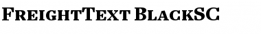 FreightText BlackSC Font