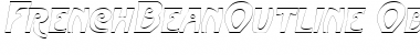 FrenchBeanOutline Oblique Font