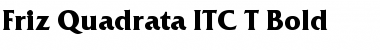 Friz Quadrata ITC T Bold Font