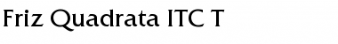 Friz Quadrata ITC T Font