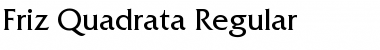 FrizQuaReg Regular Font