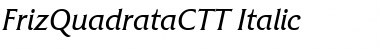 FrizQuadrataCTT Font