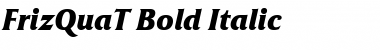 FrizQuaT Bold Italic