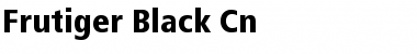 Frutiger Black Cn Regular Font