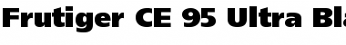 Frutiger CE 95 Ultra Black Regular Font