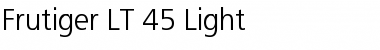 Frutiger LT 45 Light Font