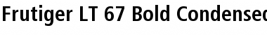 Frutiger LT 67 BoldCn Font