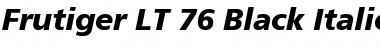 Frutiger LT 55 Roman Bold Italic