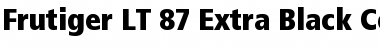 Frutiger LT 87 ExtraBlackCn Regular Font
