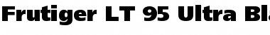Frutiger LT 95 UltraBlack Regular Font