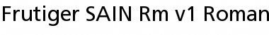 Frutiger SAIN Rm v.1 Roman Font