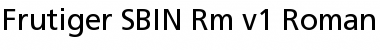 Frutiger SBIN Rm v.1 Roman Font