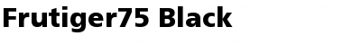 Frutiger75-Black Font