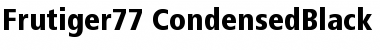 Frutiger77-CondensedBlack Black Font
