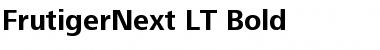 FrutigerNext LT Bold Font