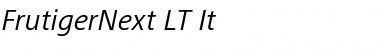 FrutigerNext LT Regular Italic