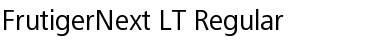 FrutigerNext LT Regular Font