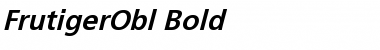 FrutigerObl Bold Font