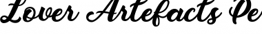 Lover Artefacts Personal Use Font