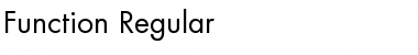 Function Regular Font