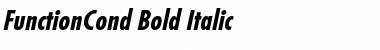 FunctionCond Bold Italic