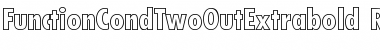 FunctionCondTwoOutExtrabold Font