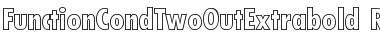 FunctionCondTwoOutExtrabold Regular Font