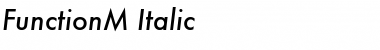 FunctionM Italic Font