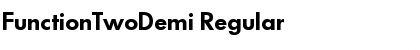 FunctionTwoDemi Regular Font
