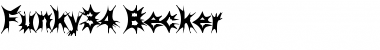 Funky34 Becker Regular Font